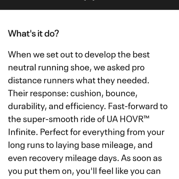 Under Armour Infinite Hovr Running Shoes - Picture 8 of 9